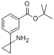 Structure of Benzoic acid, 3-(1-aminocyclopropyl)-, 1,1-dimethylethyl ester