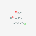 Structure of Ethanone, 1-(5-chloro-2-hydroxy-3-methylphenyl)-