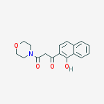 Structure of 1,3-Propanedione, 1-(1-hydroxy-2-naphthalenyl)-3-(4-morpholinyl)-