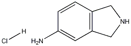 Structure of 1H-isoindol-5-amine, 2,3-dihydro-, hydrochloride (1:1)