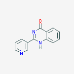 Structure of 4(1H)-Quinazolinone, 2-(3-pyridinyl)-
