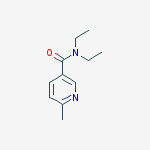 Structure of 3-Pyridinecarboxamide, N,N-diethyl-6-methyl-