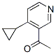 ETHANONE,1-(4-CYCLOPROPYL-PYRIDIN-3-YL)-结构式