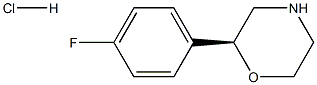 Structure of (2s)-2-(4-fluorophenyl)morpholine;hydrochloride