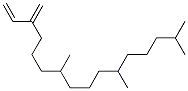 Structure of 7,11,15-trimethyl-3-methylidene-hexadec-1-ene