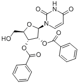Structure of 2-3-di-O-benzoyluridine crystalline