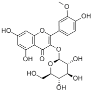 Structure of ISORHAMNETIN-3-GLUCOSIDE