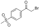 2-溴-1-(4-甲磺酰基)苯乙酮结构式