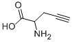 Structure of 2-aminopent-4-ynoic acid