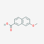 Structure of 2-Naphthalenecarboxylic acid, 7-methoxy-