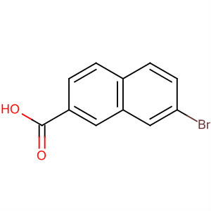 Structure of 2-Naphthalenecarboxylic acid, 7-bromo-