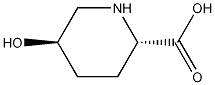 Structure of (2S,5R)-trans-5-Hydroxypiperidine-2-carboxylic acid