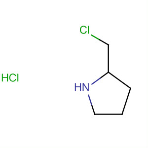 Pyrrolidine, 2-(chloromethyl)-, hydrochloride结构式