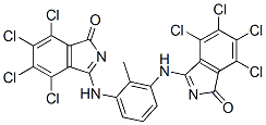 Structure of 3,3-[(2-methyl-1,3-phenylene)diimino]bis[4,5,6,7-tetrachloro-1H-isoindol-1-one]