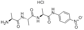 Structure of H-ALA-ALA-ALA-PNA HCL