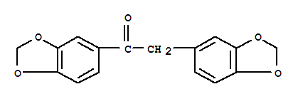 1,2-bis(1,3-benzodioxol-5-yl)ethanone结构式
