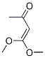 Structure of 3-Buten-2-one, 4,4-dimethoxy-