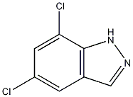 5,7-二氯-1H-吲唑结构式