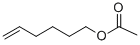Chemical structure of ACETIC ACID 5-HEXEN-1-YL ESTER