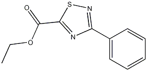 3-苯基-1,2,4-噻二唑-5-甲酸乙酯结构式