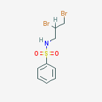 Structure of N-(2,3-dibromopropyl)benzenesulfonamide