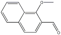 Structure of 2-Naphthalenecarboxaldehyde, 1-methoxy-