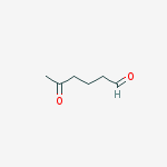 Chemical structure of Hexanal, 5-oxo-