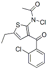 2-(Chloroacetylamino)-3-(o-chlorobenzoyl)-5-ethylthiophene结构式