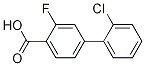 Structure of 4-(2-chlorophenyl)-2-fluorobenzoic acid
