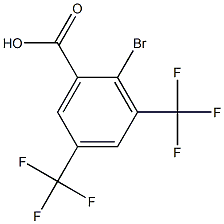 2-Bromo-3,5-bis(trifluoromethyl)benzoic acid结构式