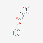 Structure of 2-Butenoic acid, 3-(acetylamino)-, phenylmethyl ester, (2Z)-