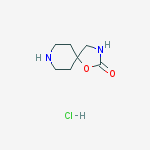 Structure of 1-Oxa-3,8-diazaspiro[4.5]decan-2-one, monohydrochloride
