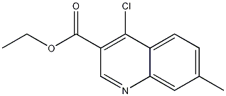 ethyl 4-chloro-7-methylquinoline-3-carboxylate结构式