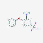Structure of Benzenamine, 2-phenoxy-5-(trifluoromethyl)-