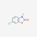 Structure of 2(3H)-Benzoxazolone, 6-chloro-3-methyl-