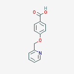 Structure of 4-(pyridin-2-ylmethoxy)benzoic acid