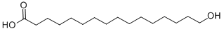 Structure of 16-HYDROXYHEXADECANOIC ACID