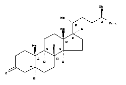 Structure of 5alpha-Cholestan-24beta-ethyl-3beta-one