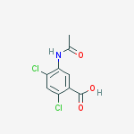 5-(acetylamino)-2,4-dichlorobenzoic acid结构式