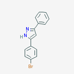 Structure of 3-(4-bromophenyl)-5-phenyl-1H-pyrazole