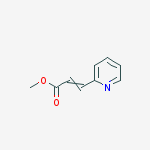 2-Propenoic acid, 3-(2-pyridinyl)-, methyl ester结构式