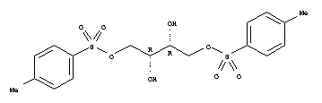 Structure of (+)-1 4-DI-O-TOSYL-D-THREITOL