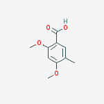 Structure of Benzoic acid, 2,4-dimethoxy-5-methyl-