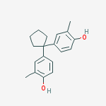 Structure of 4,4'-cyclopentane-1,1-diylbis(2-methylphenol)