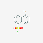 Structure of 1-Naphthalenesulfonyl chloride, 5-bromo-