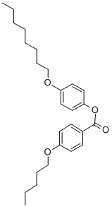 Structure of 4-N-OCTYLOXYPHENYL 4-N-PENTYLOXYBENZOATE
