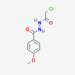 N-(CHLOROACETYL)-4-METHOXYBENZOHYDRAZIDE结构式
