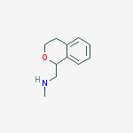 1-isochroman-1-yl-N-methyl-methanamine结构式