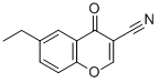 Structure of 6-ETHYL-4-OXO-4H-1-BENZOPYRAN-3-CARBO-NI TRILE, 99
