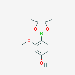 Structure of 3-Methoxy-4-(4,4,5,5-tetramethyl-1,3,2-dioxaborolan-2-yl)phenol